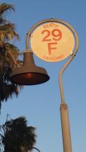Photo of Berth 29 sign in a marina in San Pedro, California