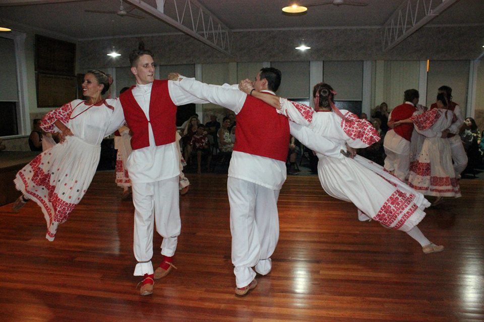 Photo of Croatian dancers at Dalmatian American Club in San Pedro